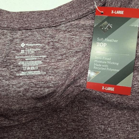 New Member's Mark Womens Soft Heather Top With Thumb Holes Size XL - Picture 9 of 10